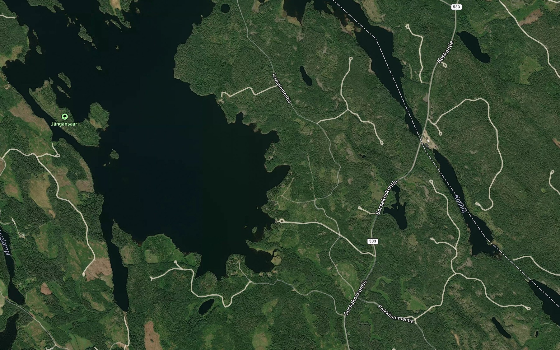 Satellite map of the Lehtolahti