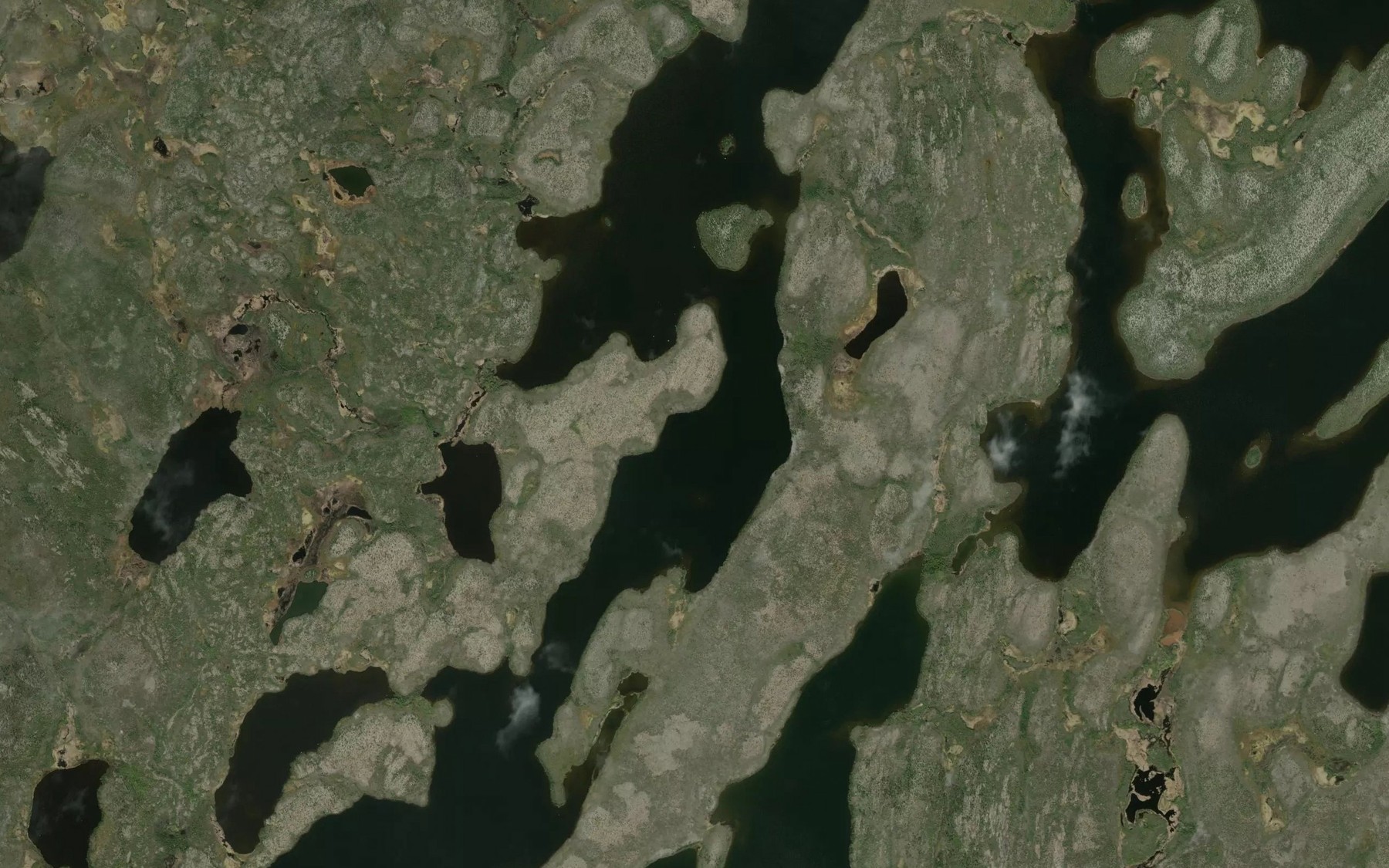 Satellite map of the Kasijan Lake