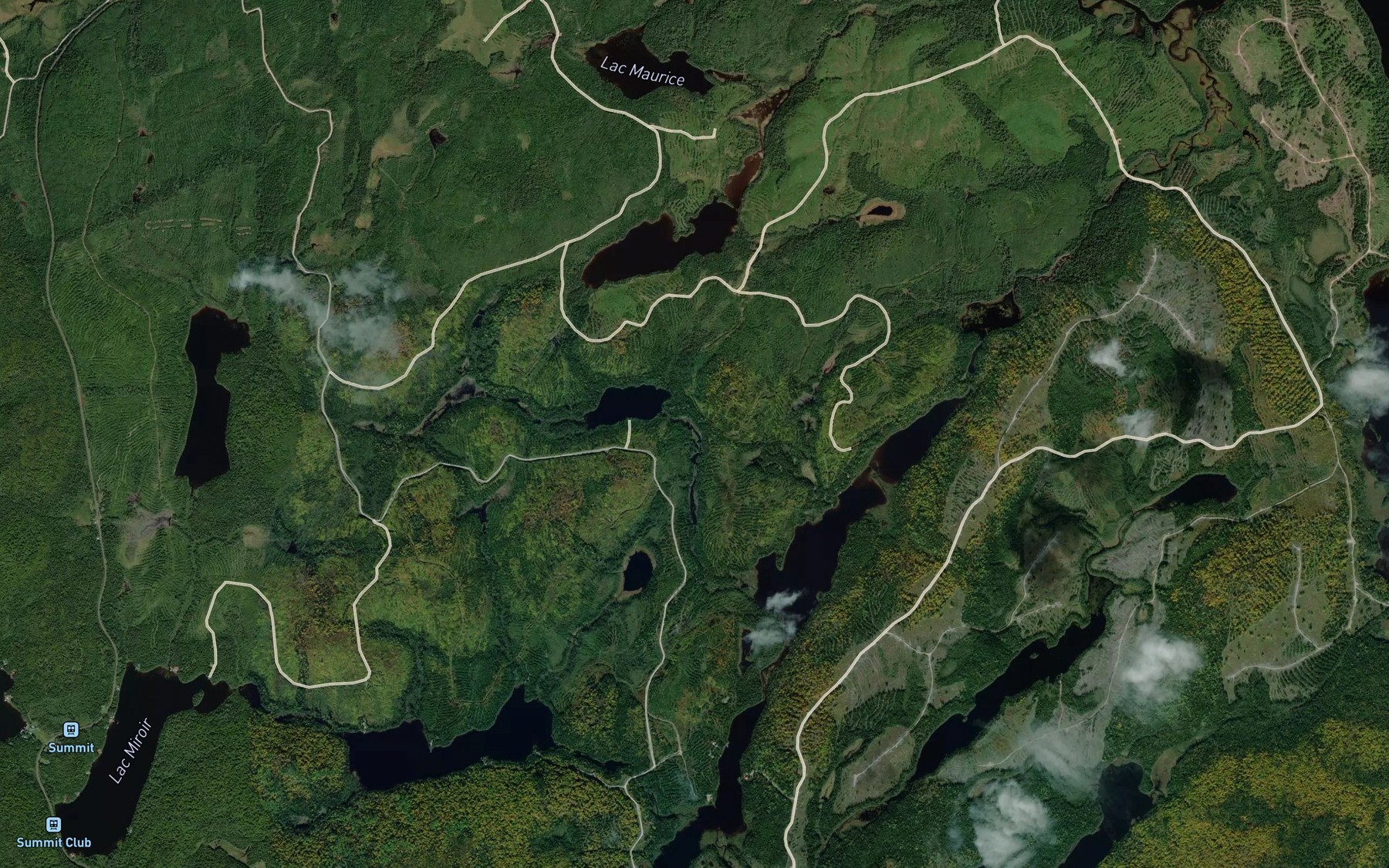 Satellite map of the Lac Raymond