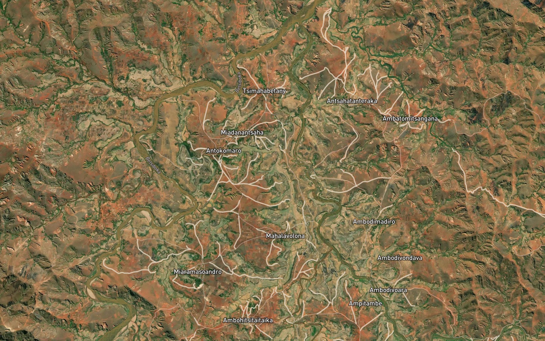 Satellite map of the Sahananika Riviere