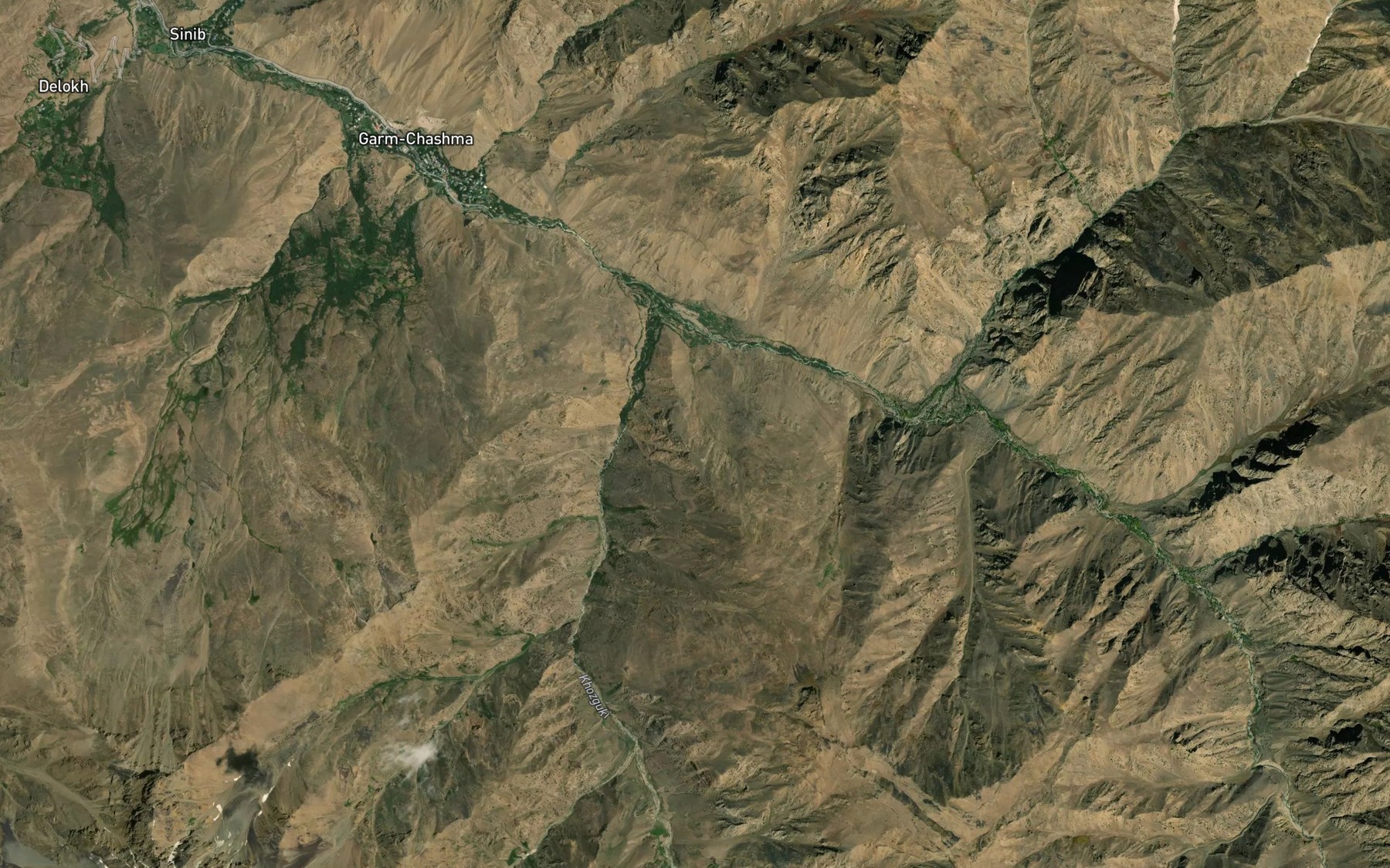 Satellite map of the Chashmai Andarob