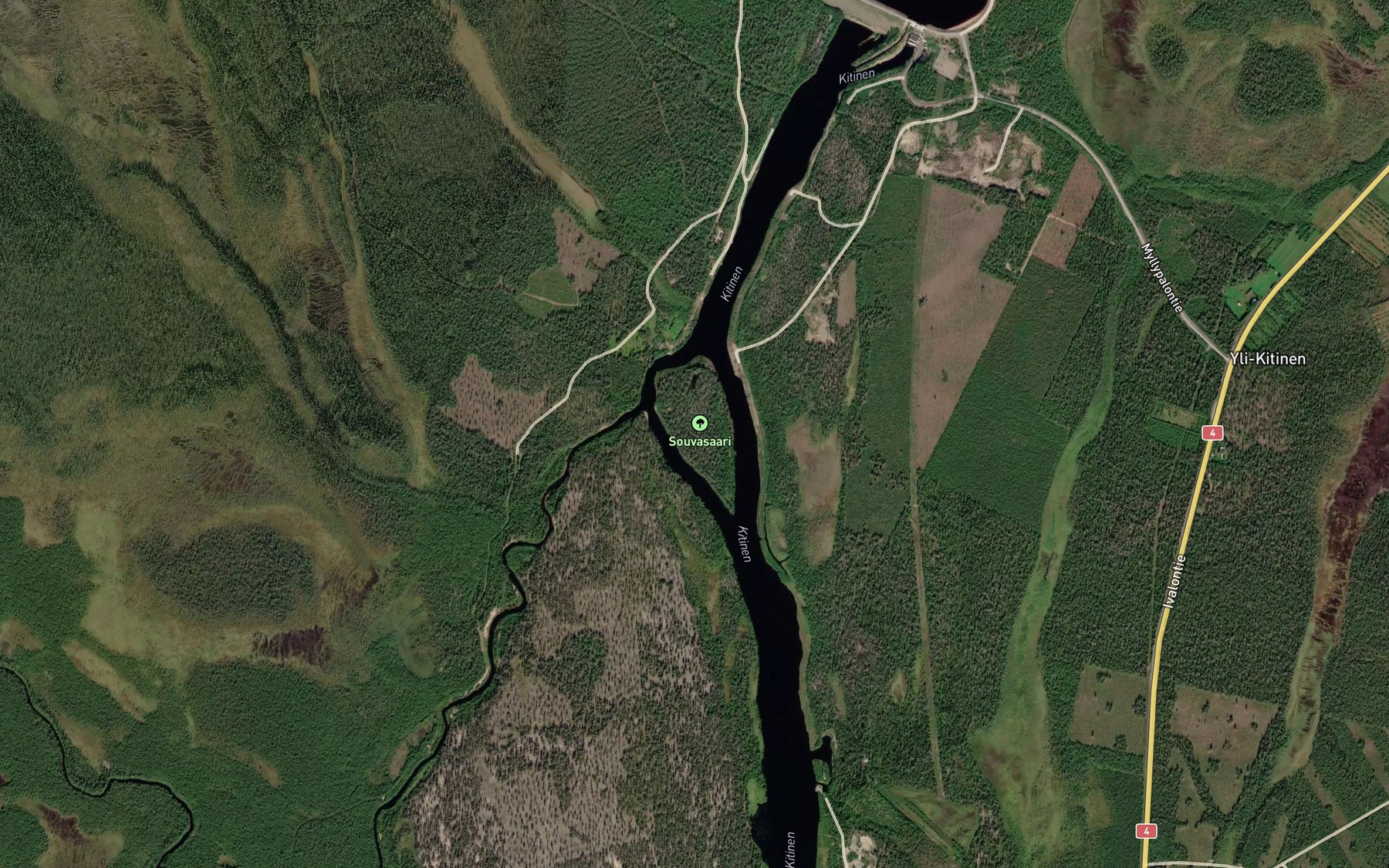 Satellite map of the Pomojoki