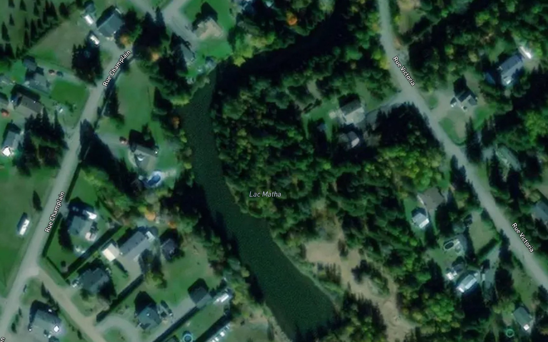Satellite map of the Lac Matha