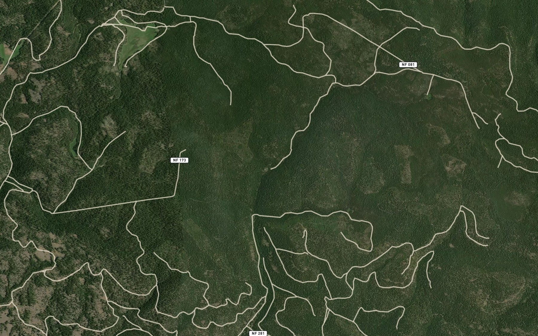 Satellite map of the Rock Spring