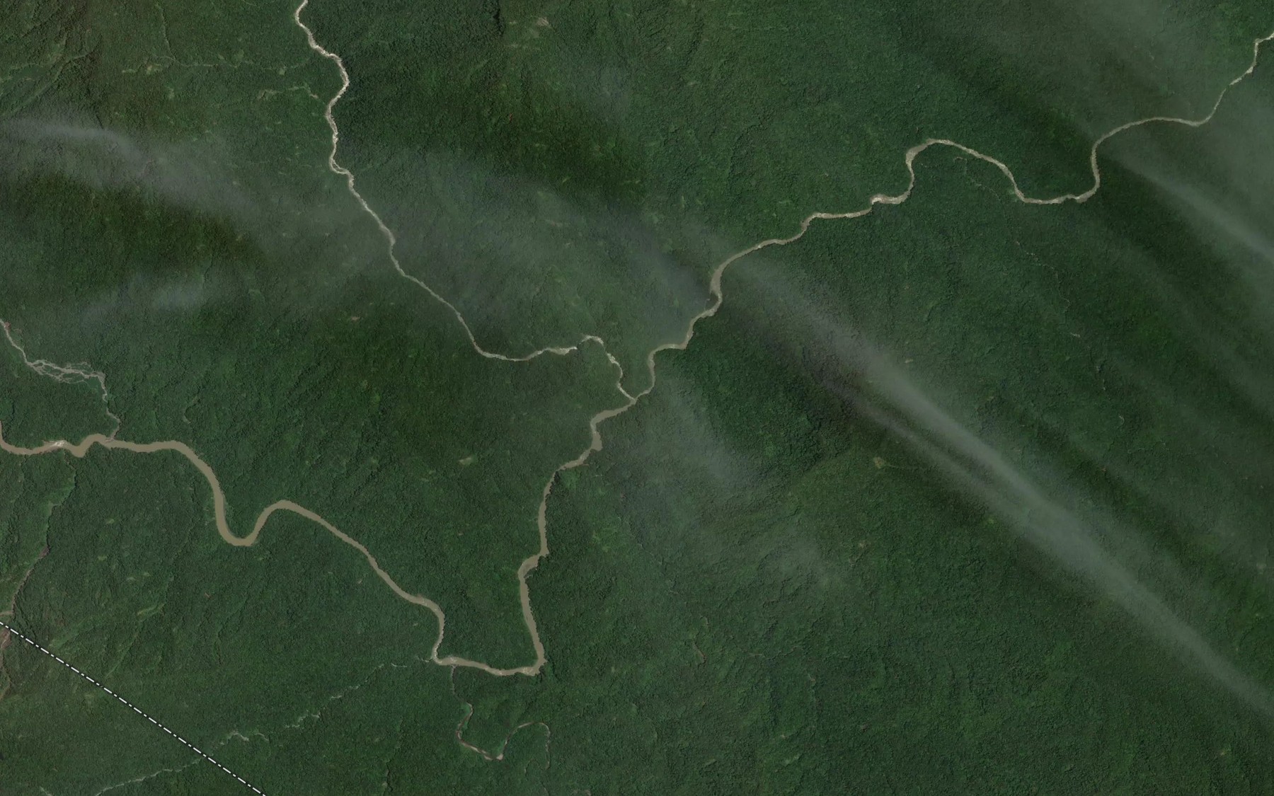Satellite map of the Lamari River