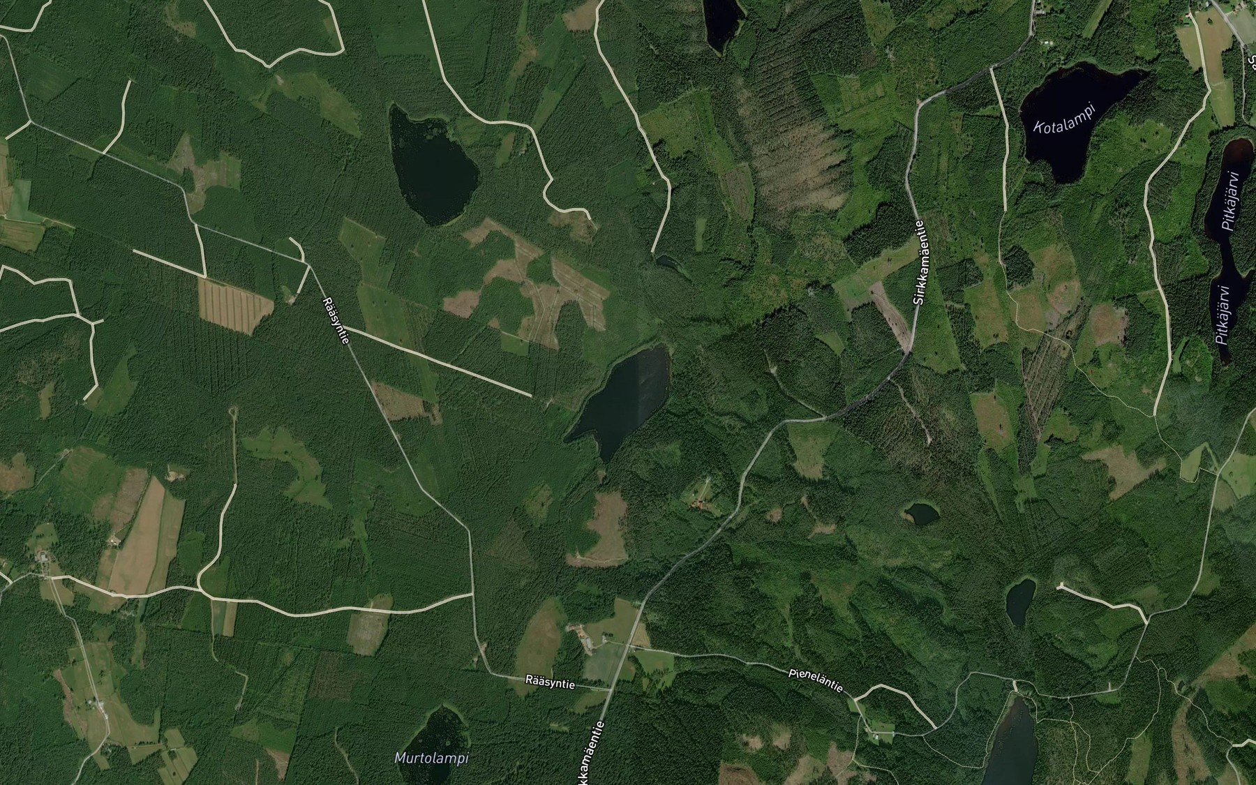 Satellite map of the Pesajarvi