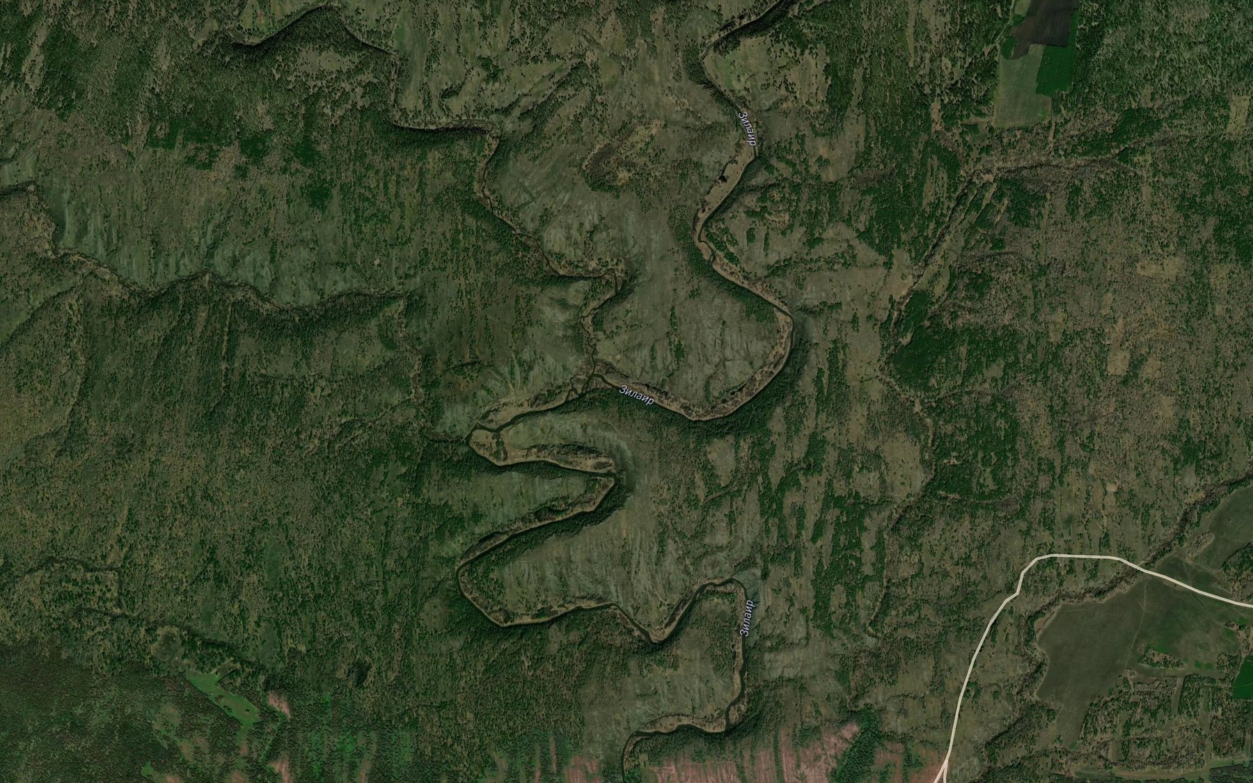 Satellite map of the Bol'shoy Shar