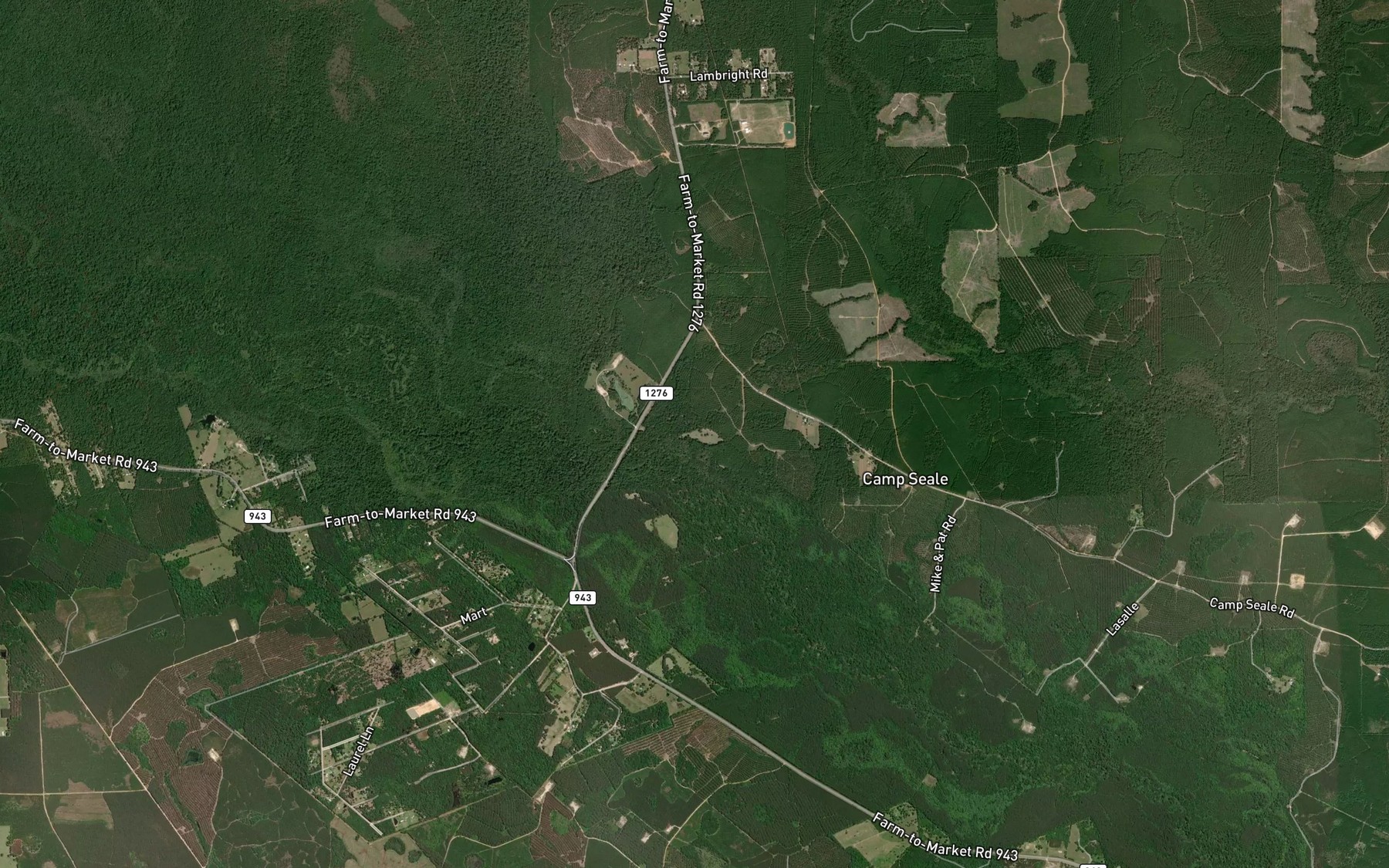Satellite map of the Cox Springs (historical)
