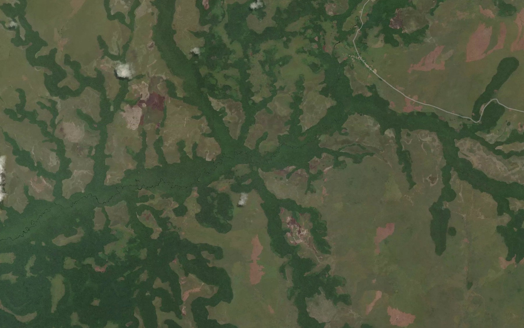 Satellite map of the Loukamou