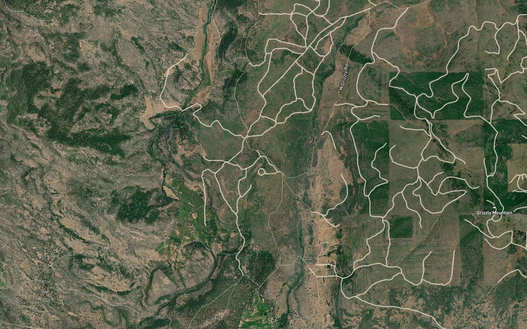 Satellite map of the Shoal Spring