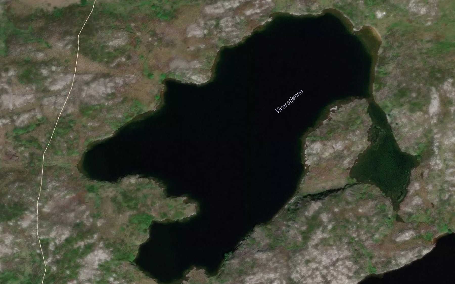 Satellite map of the Viverstjorna