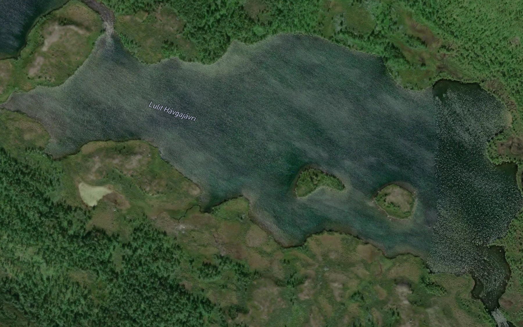 Satellite map of the Havgajavri,lulit
