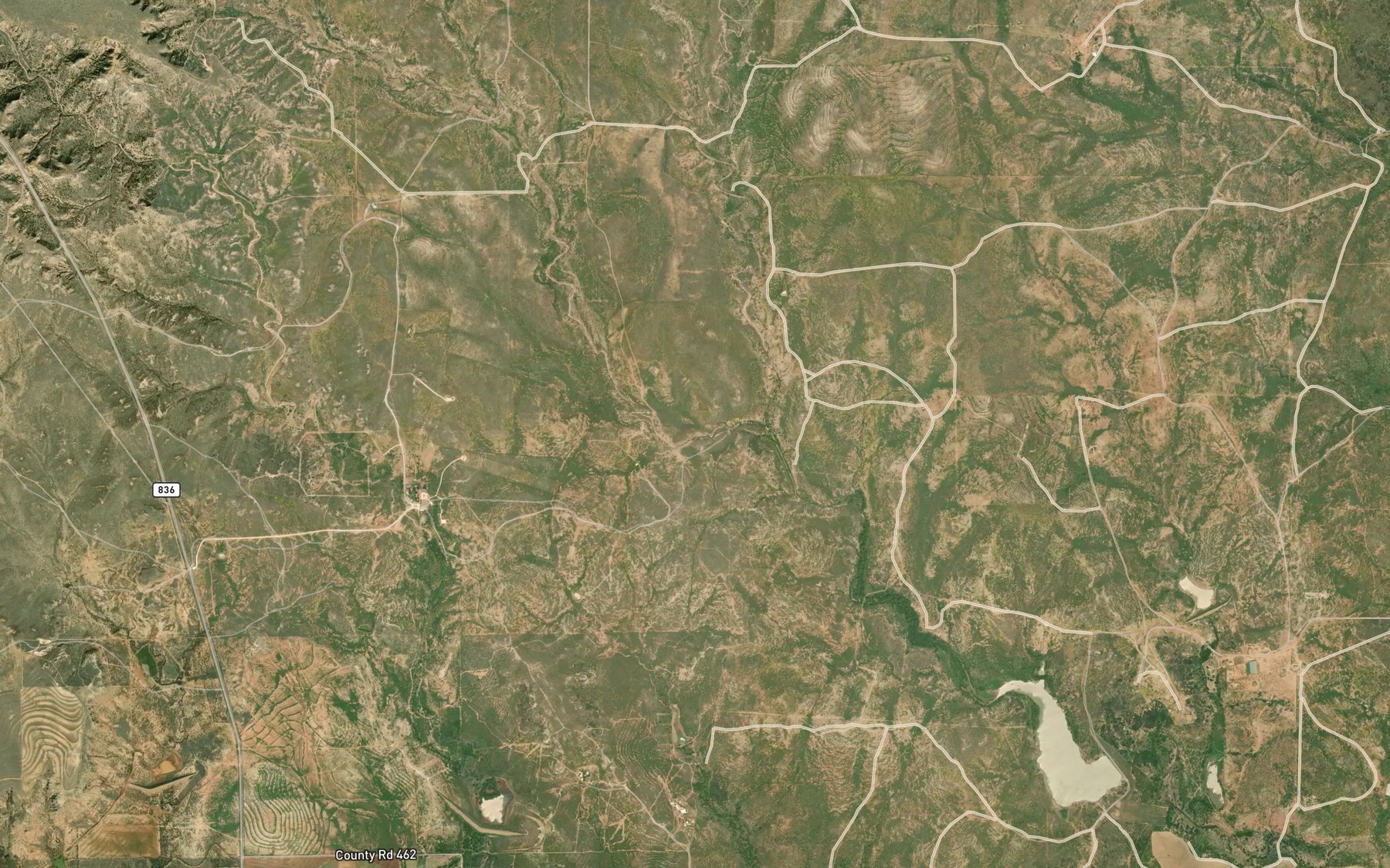 Satellite map of the Spur Headquarters Ranch Lake