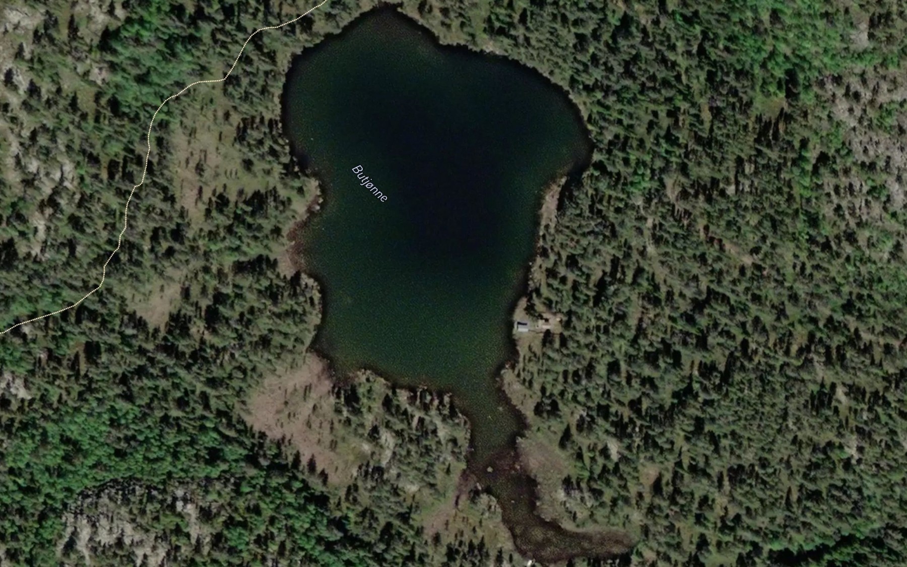 Satellite map of the Butjonn