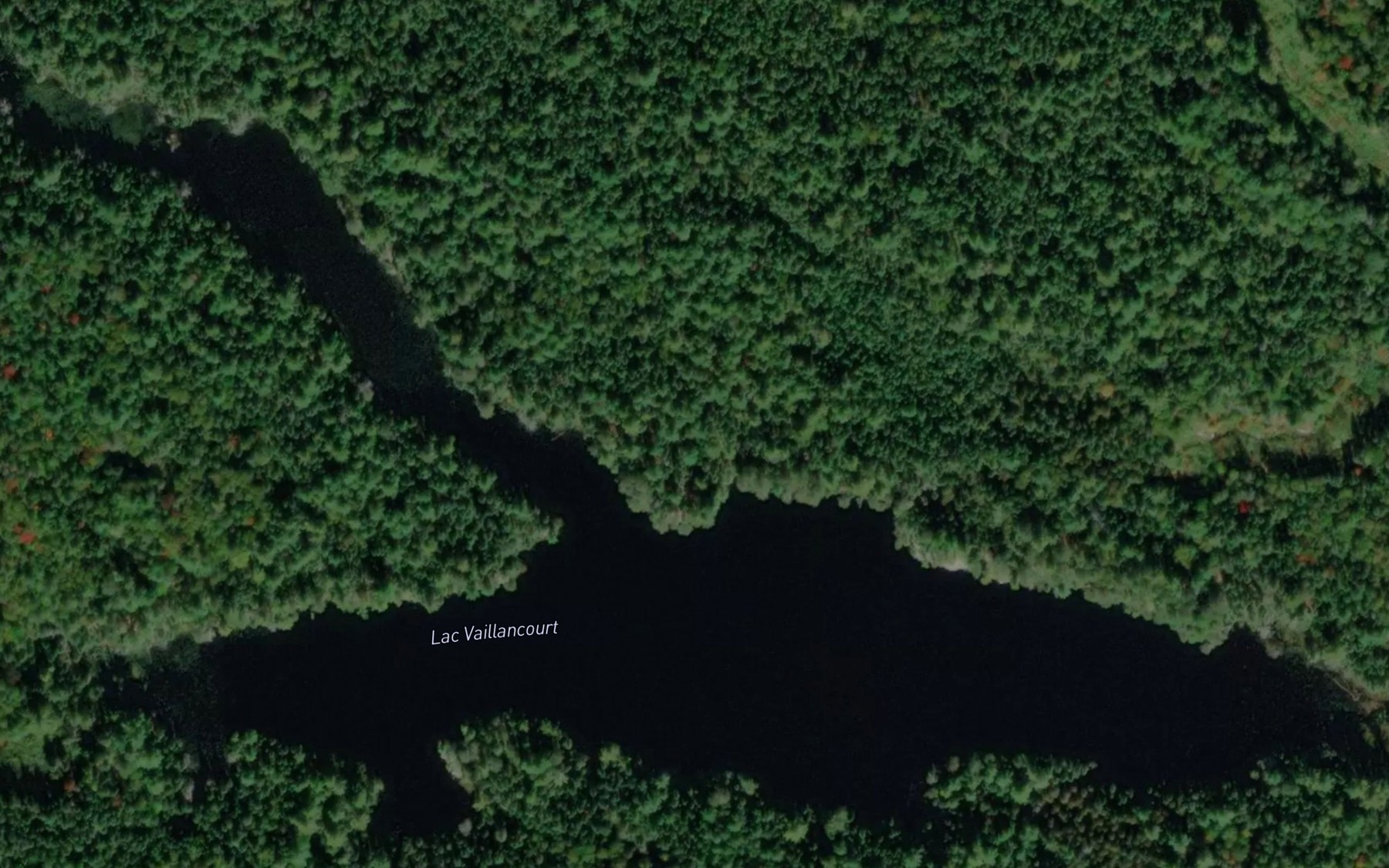 Satellite map of the Lac Vaillancourt