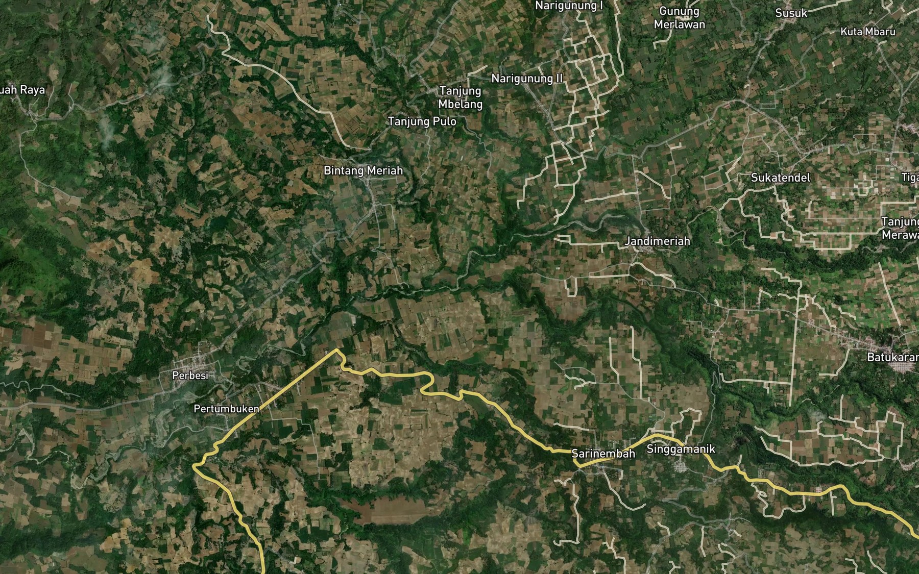 Satellite map of the Lau Luang