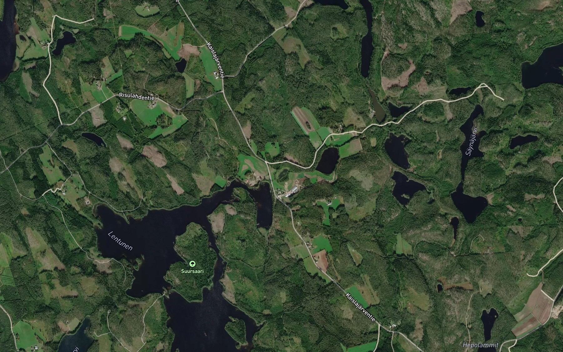 Satellite map of the Lammakko