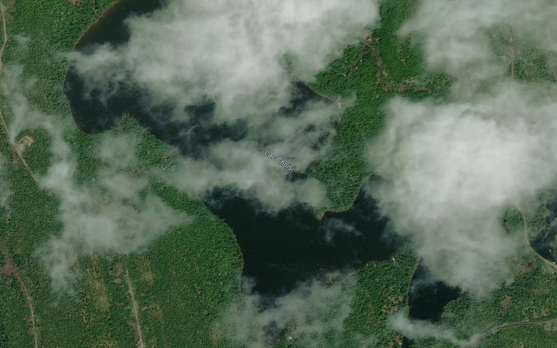 Satellite map of the Lac Choisi