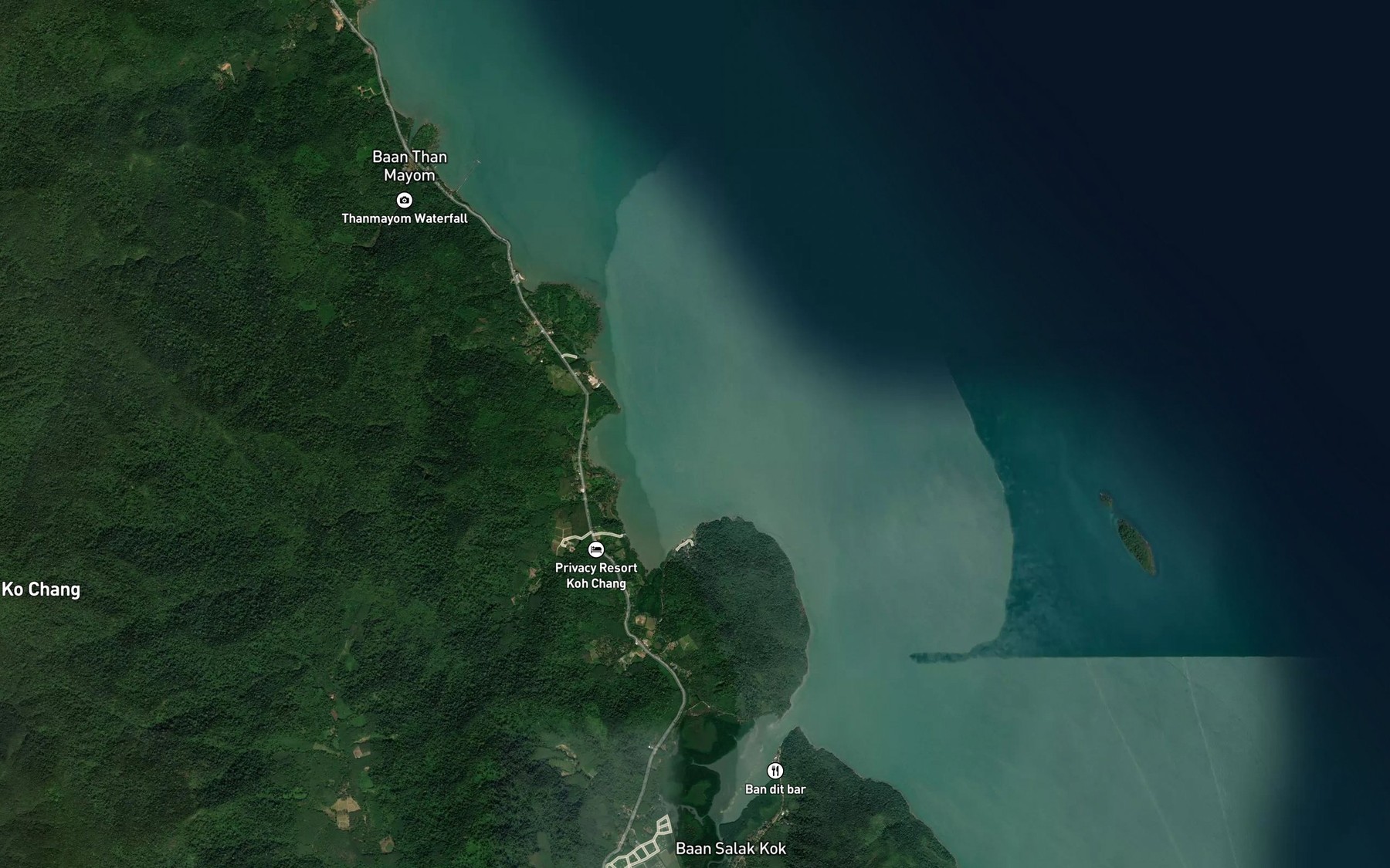 Satellite map of the Ao Kong Kang