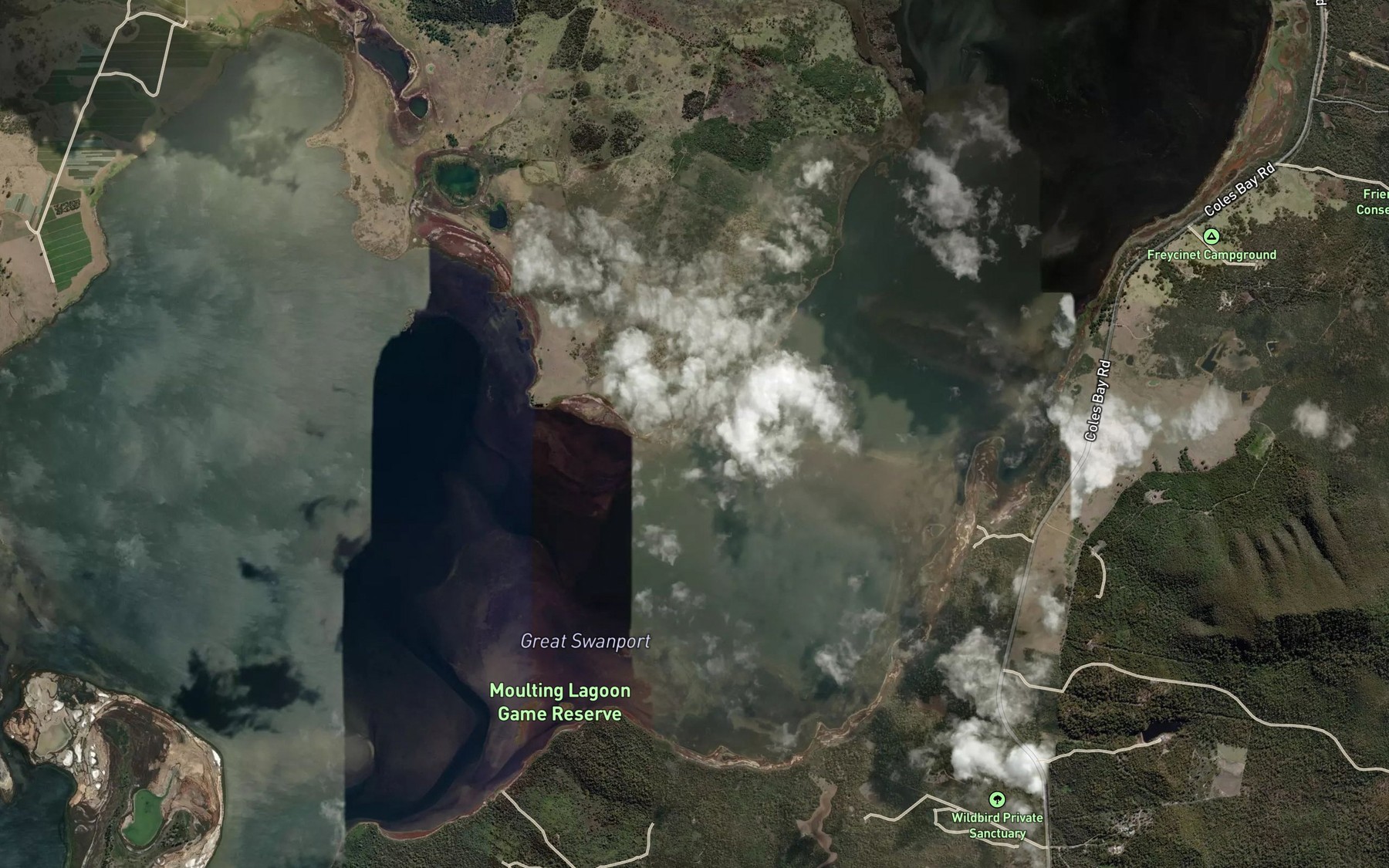 Satellite map of the Middle Bank