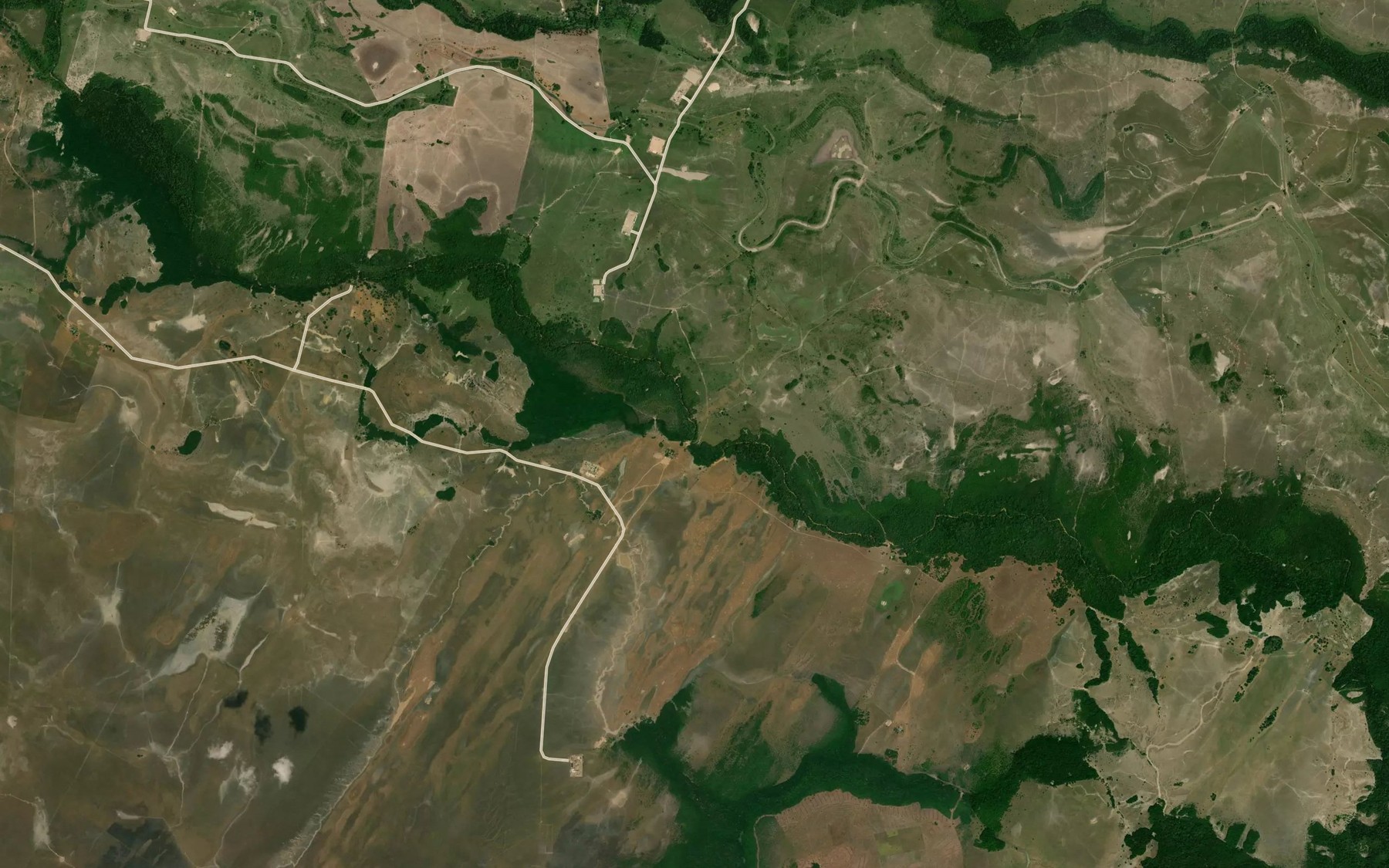 Satellite map of the Canada Los Chiguiros