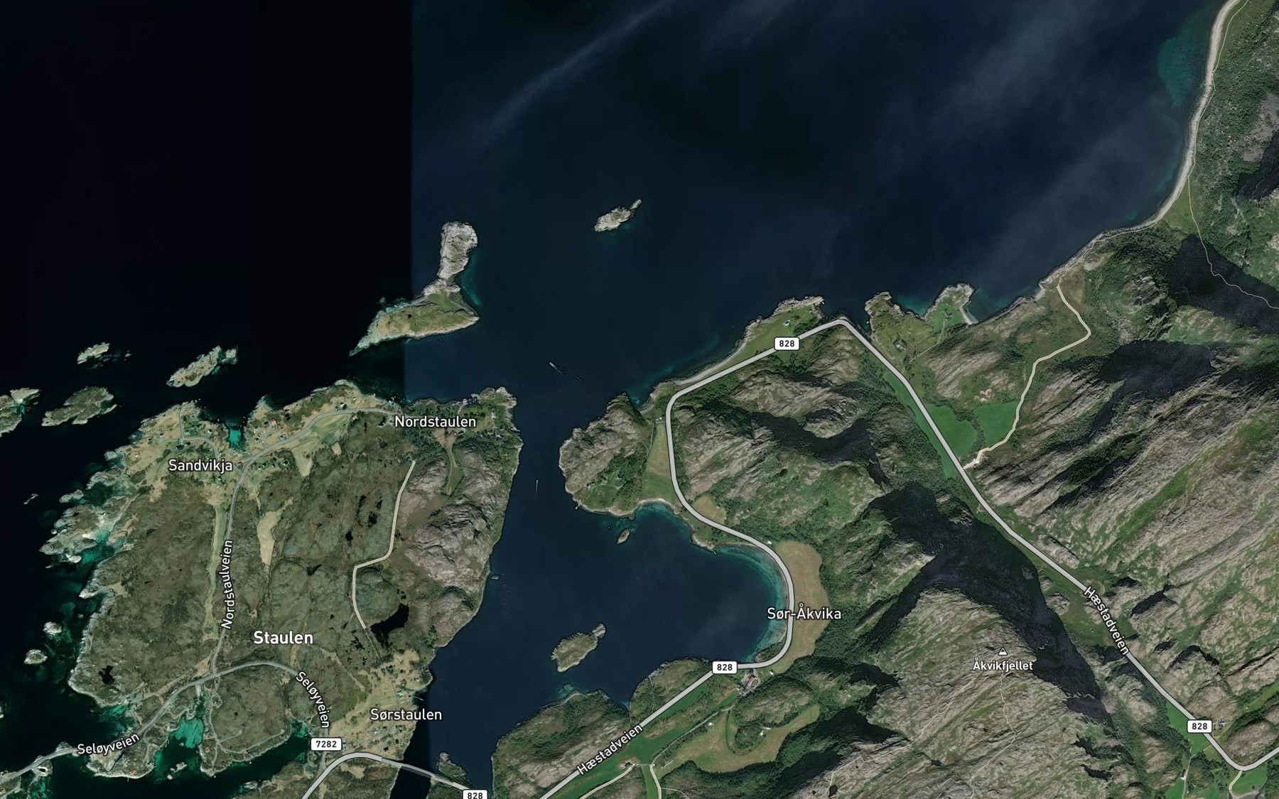 Satellite map of the Homannsvikja