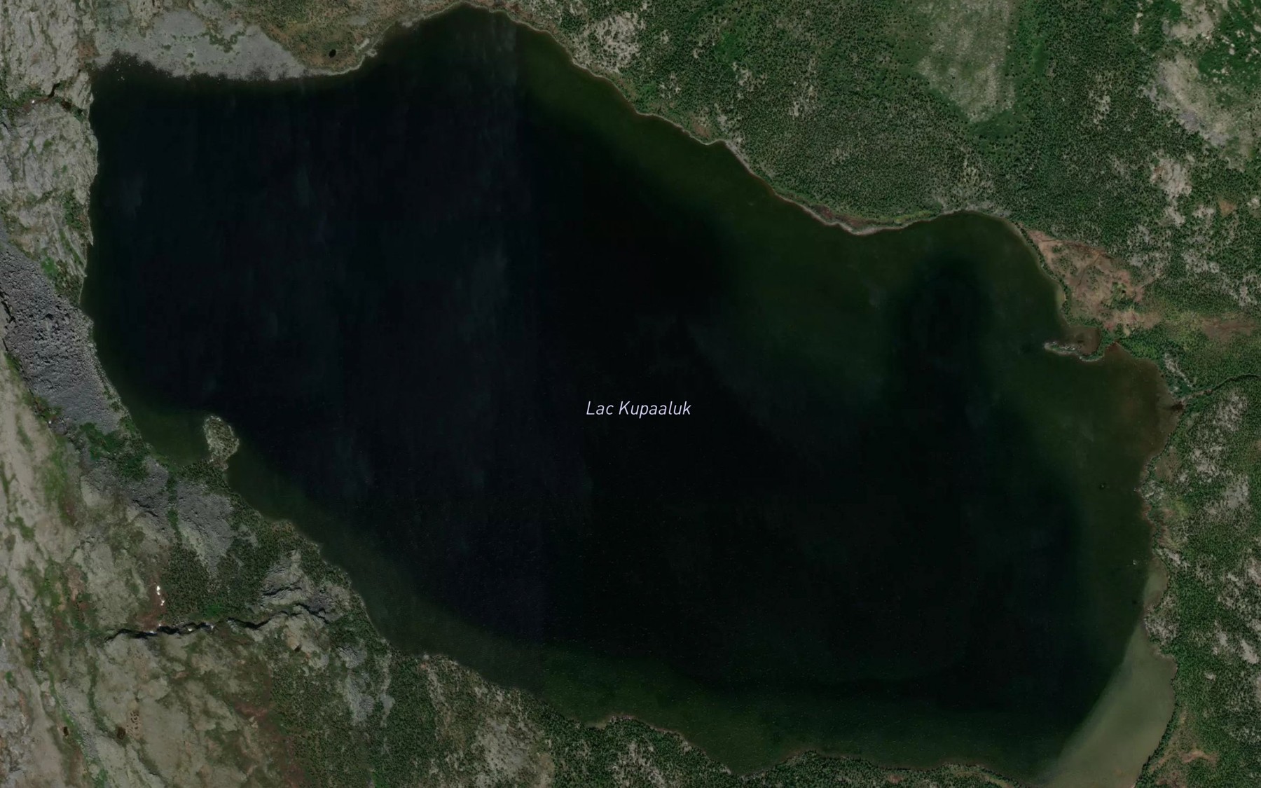 Satellite map of the Lac Kupaaluk