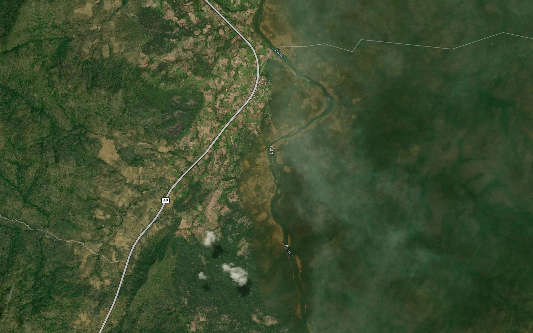 Satellite map of the RiverNjim