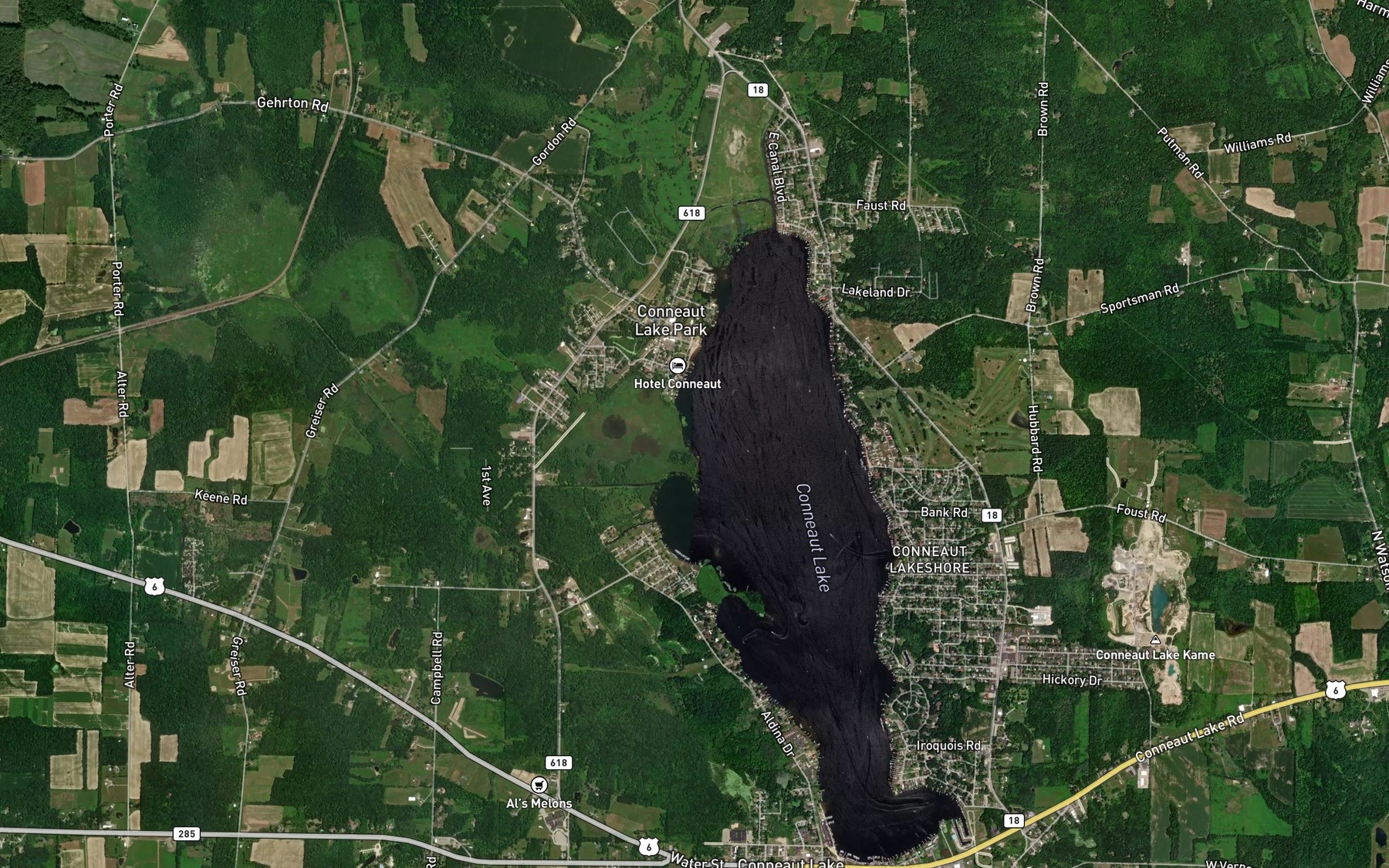 Satellite map of the Spot 5