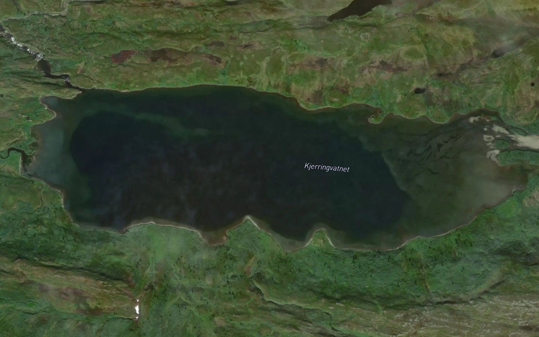 Satellite map of the Kjerringvatnet