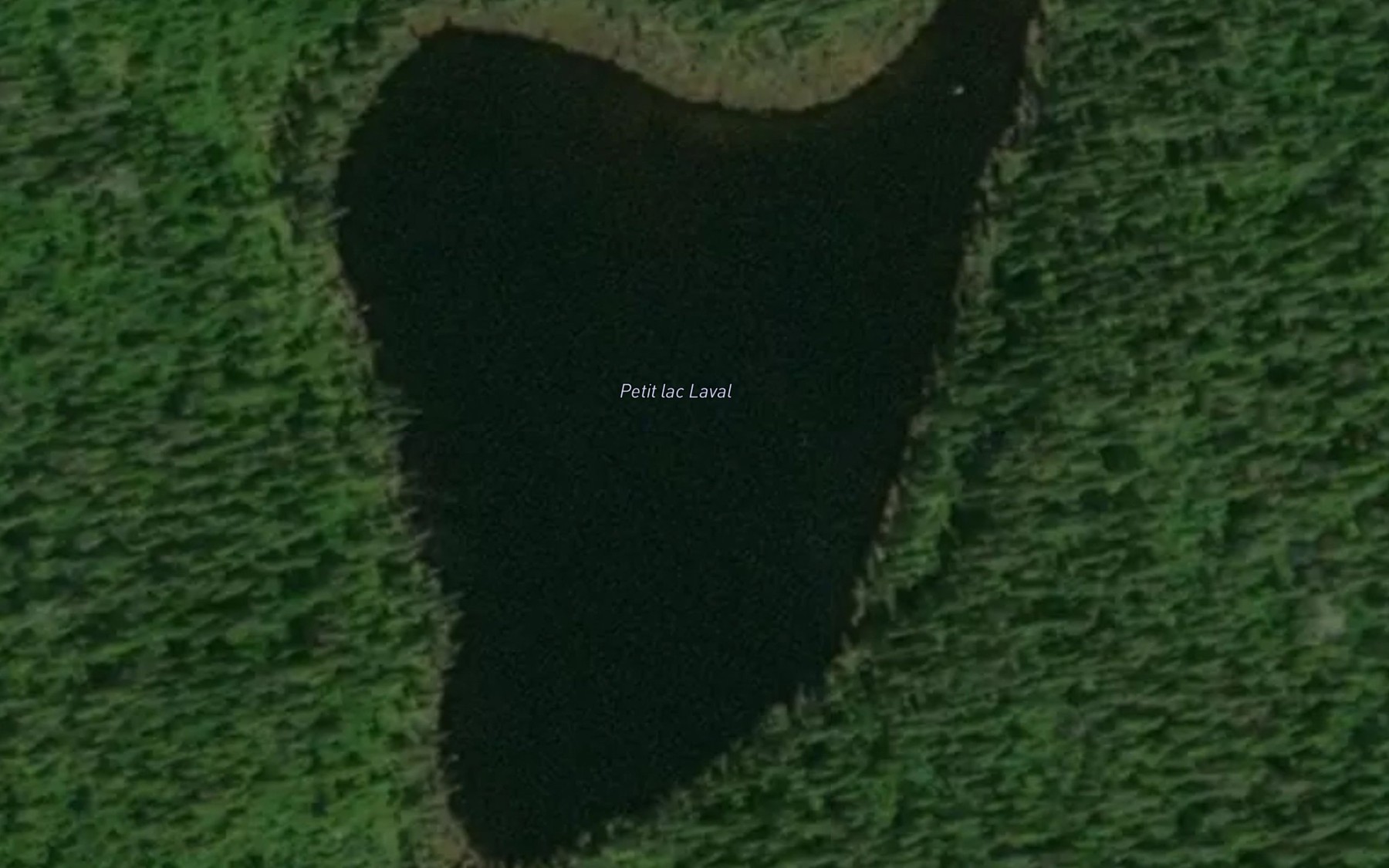 Satellite map of the Petit lac Laval