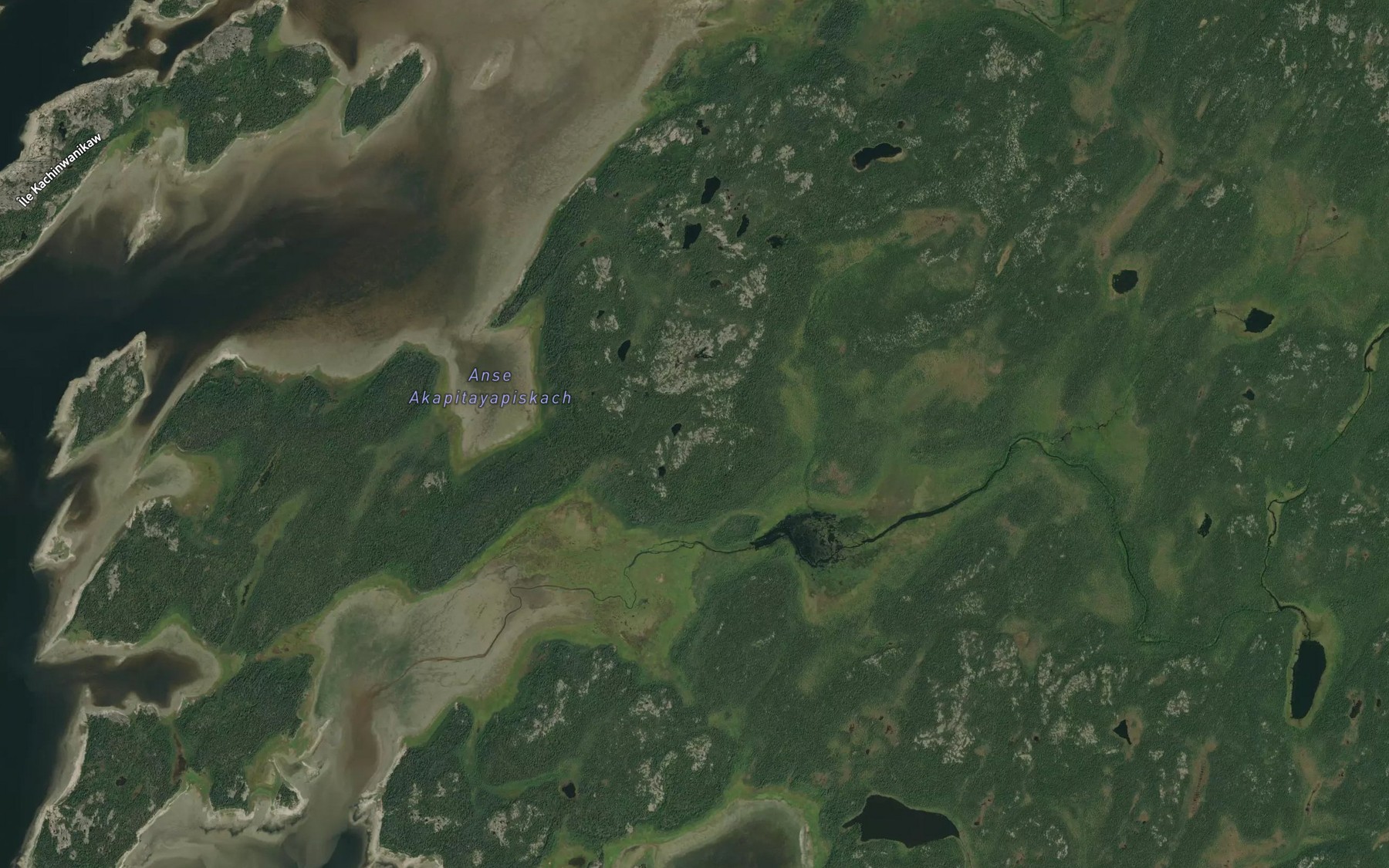 Satellite map of the Chenal Sipayaukasi