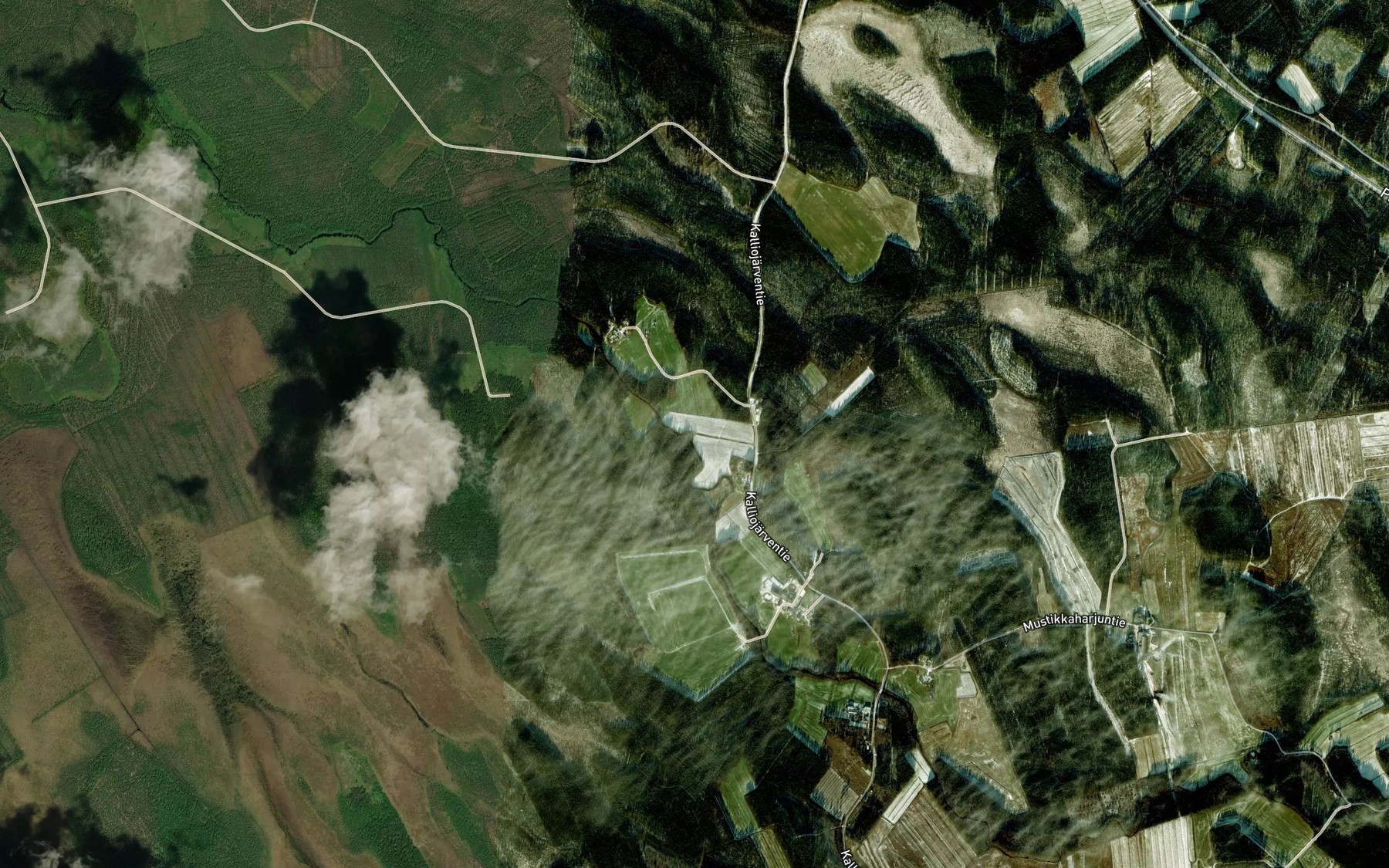 Satellite map of the Hameenoja