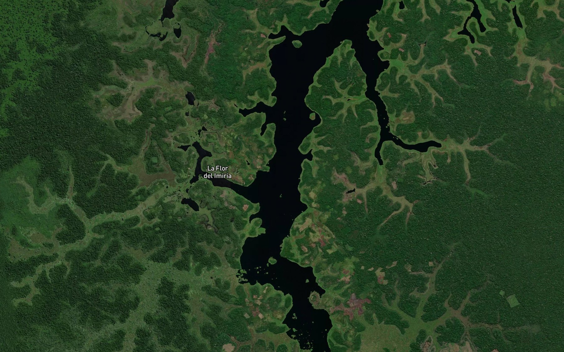 Satellite map of the Laguna Putaya