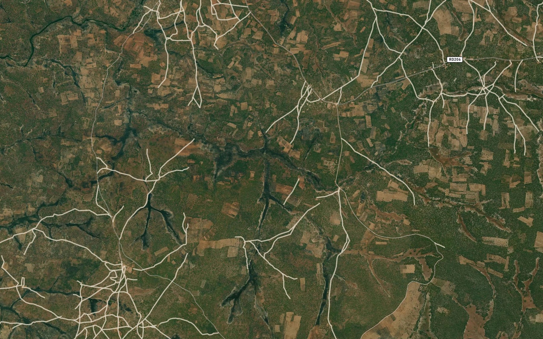 Satellite map of the Chambishi