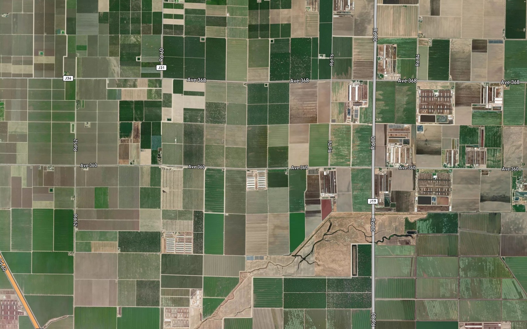 Satellite map of the Banks Ditch