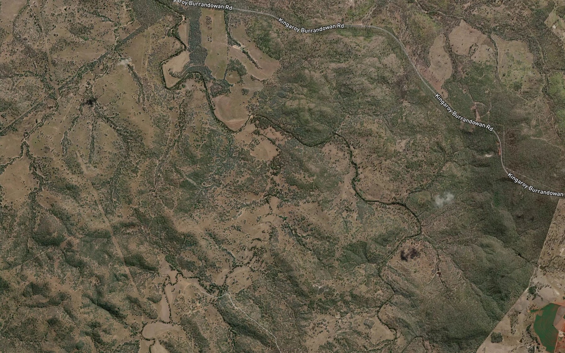 Satellite map of the Jumma Creek