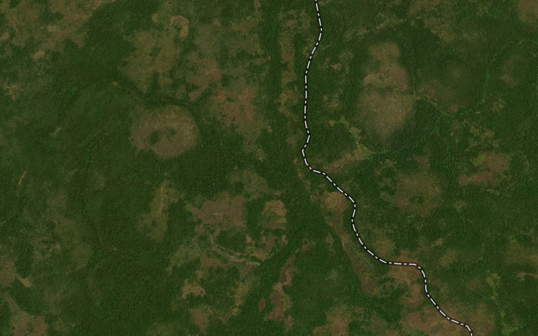 Satellite map of the Yagbayagba