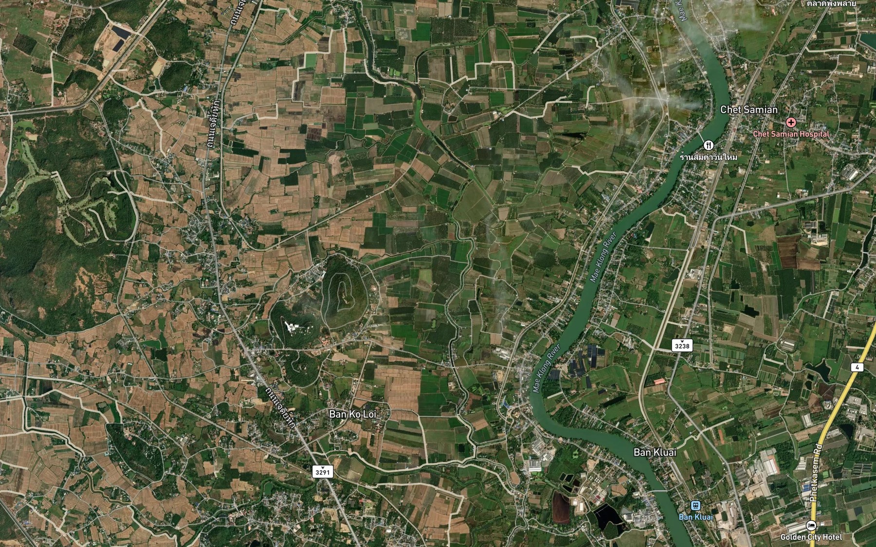 Satellite map of the Khlong Bang Song Roi