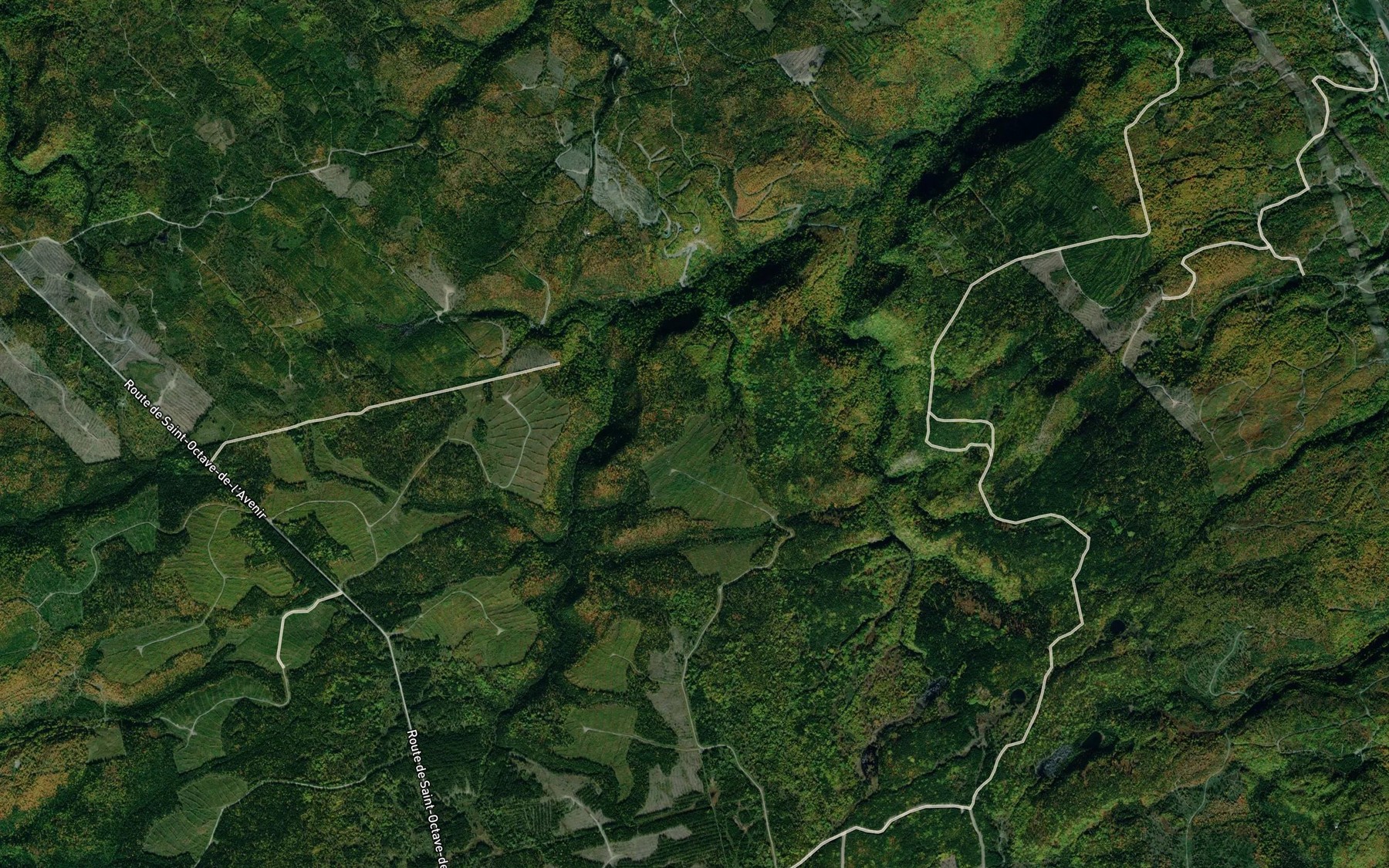 Satellite map of the Coulee a Gerard-Levesque