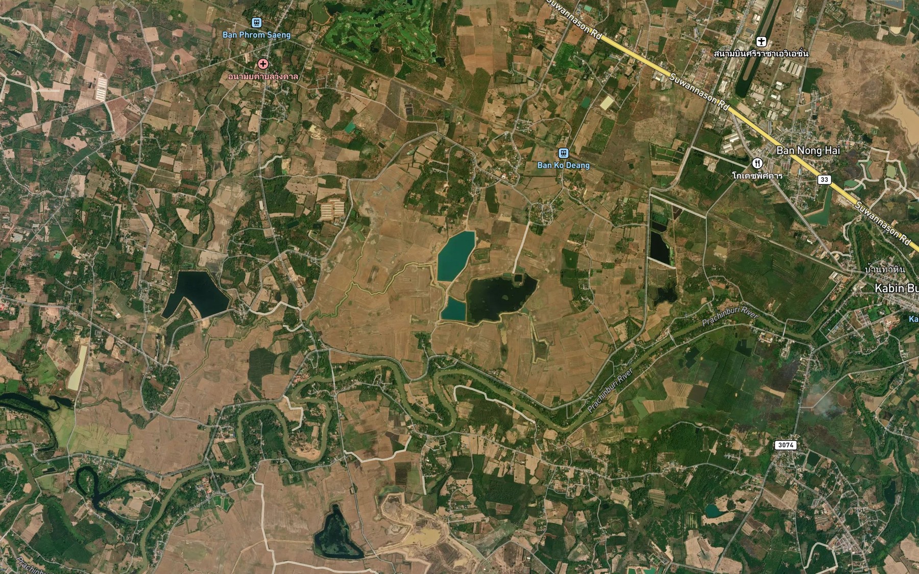 Satellite map of the Nong Khaen Nang