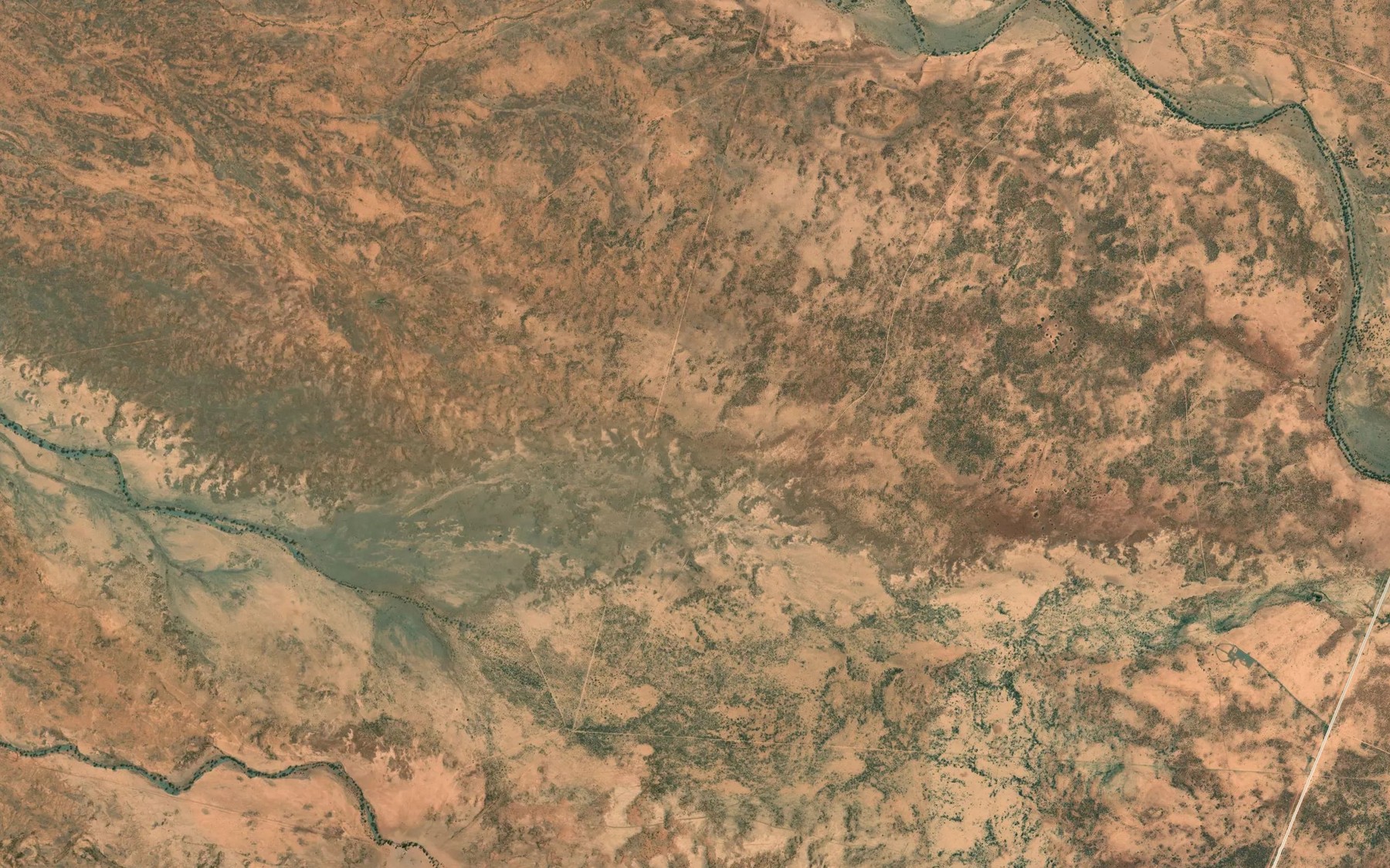 Satellite map of the Nepouie Creek