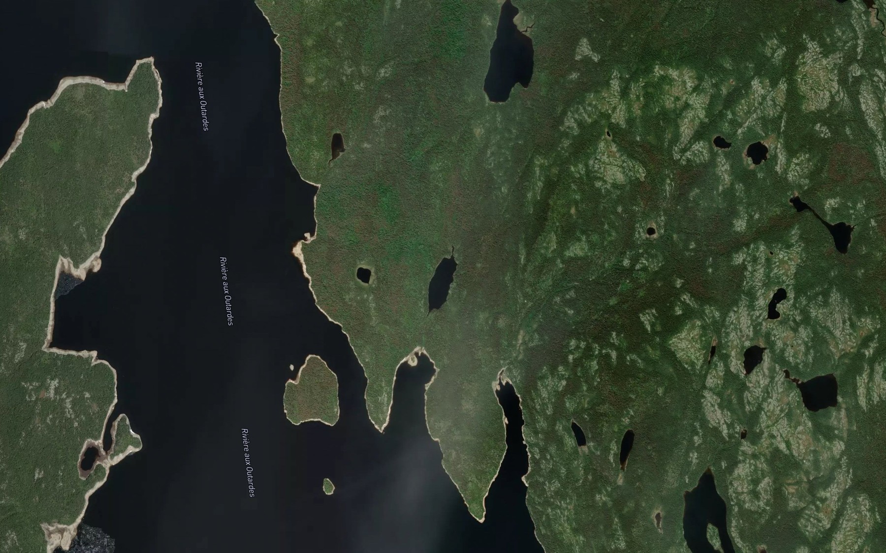 Satellite map of the Lac de la Cantine