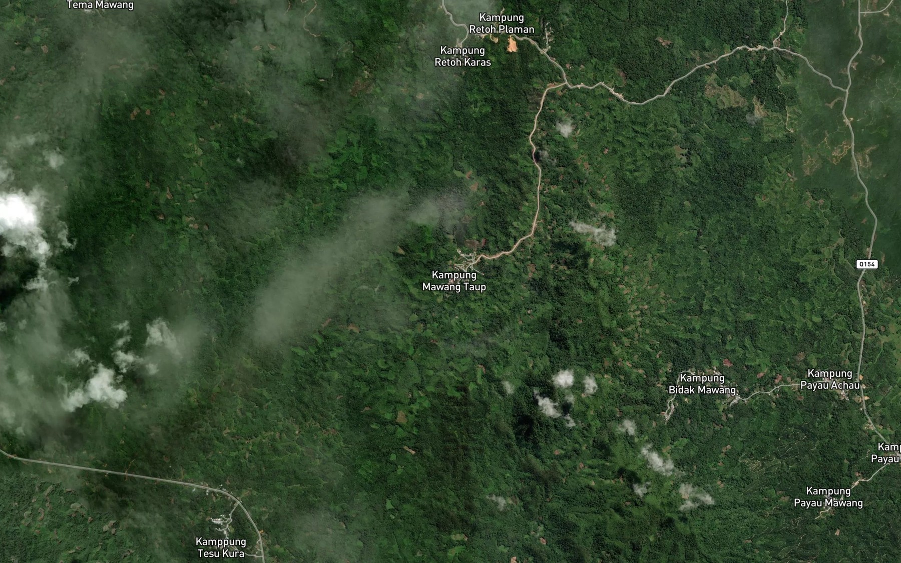 Satellite map of the Sungai Beduh