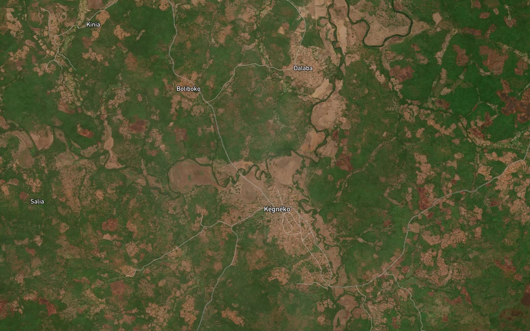 Satellite map of the Tiangui