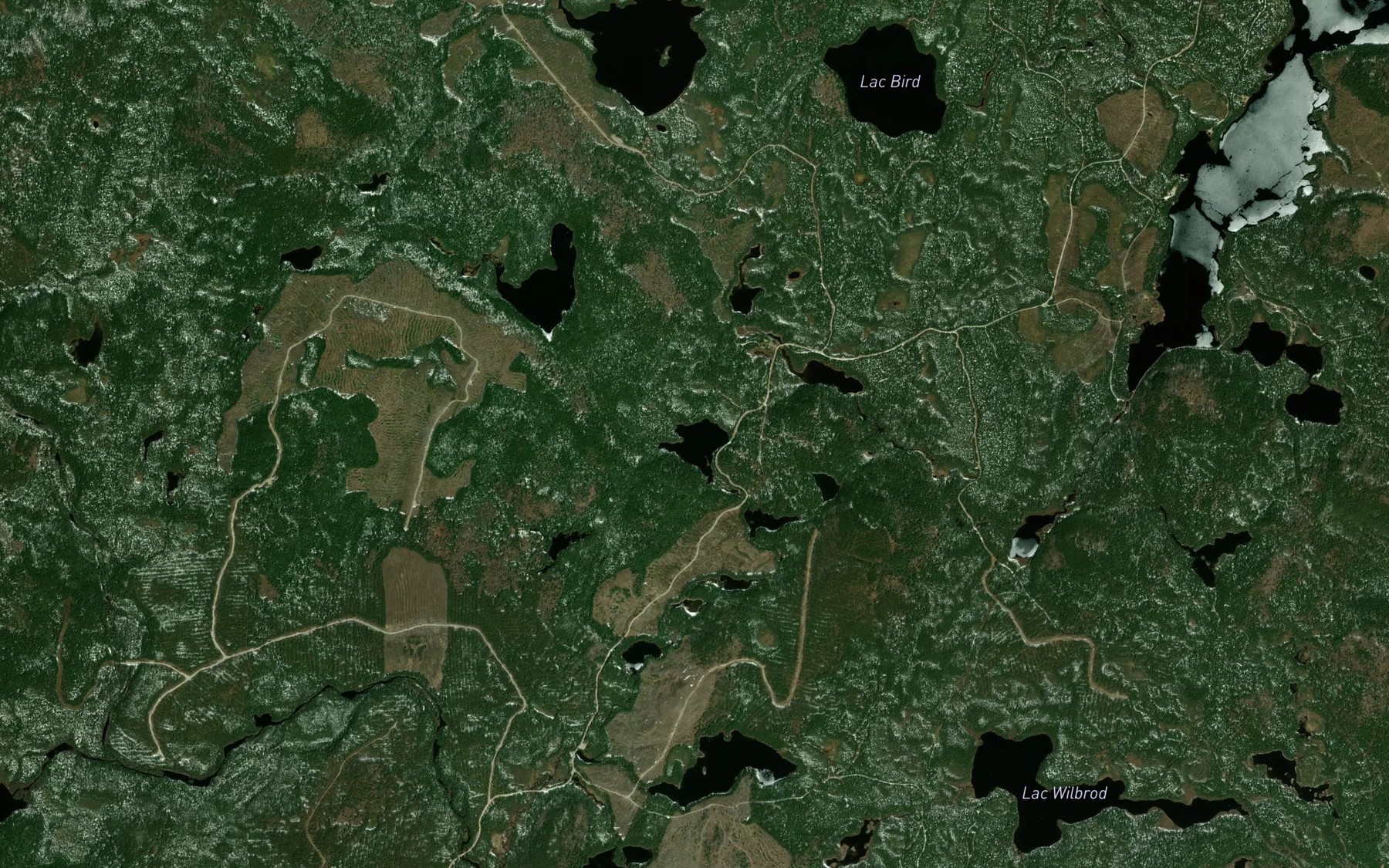Satellite map of the Lac Nanou