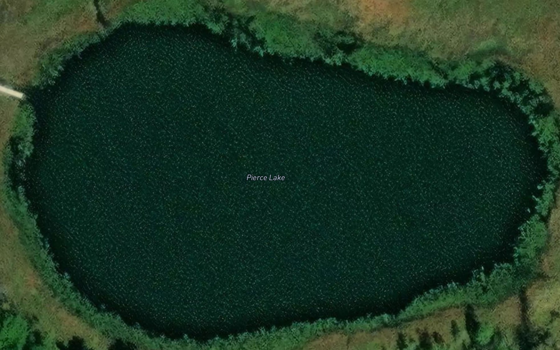 Satellite map of the Pierce Lake