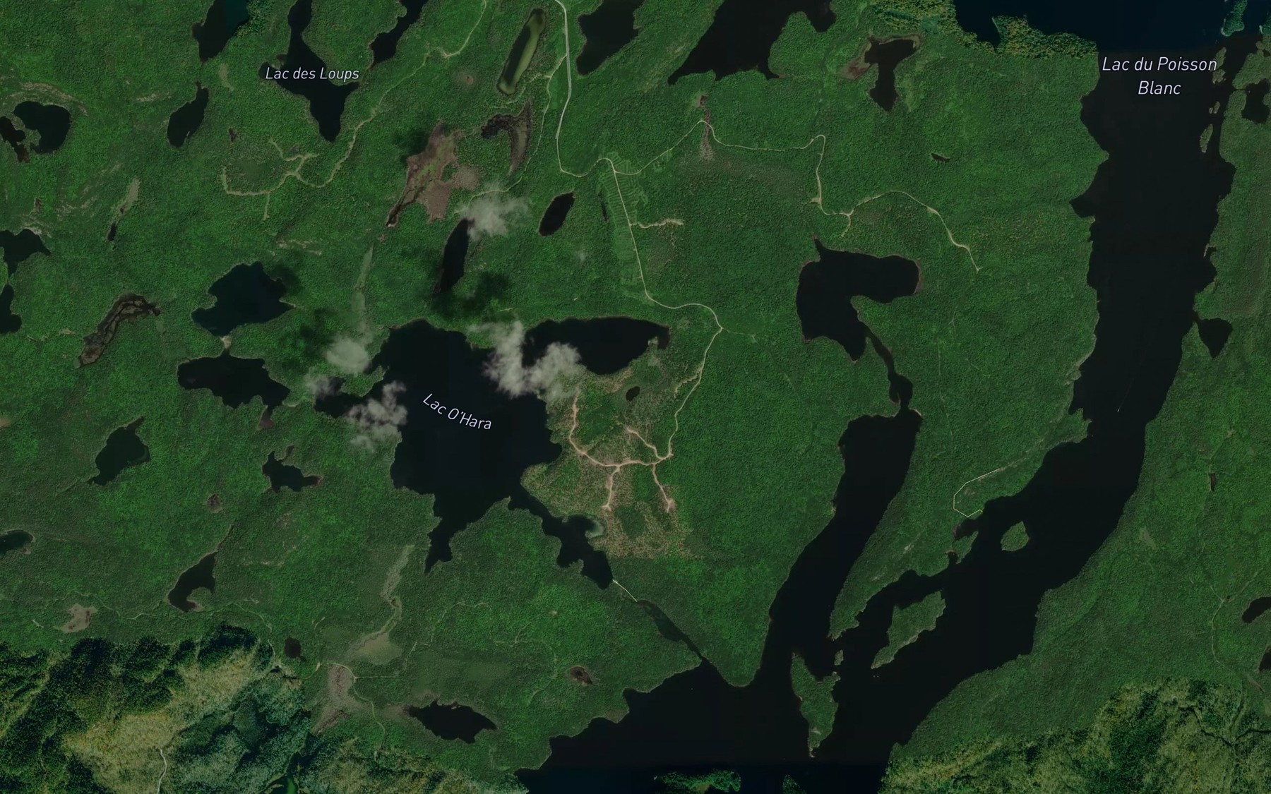 Satellite map of the Lac Decouvert