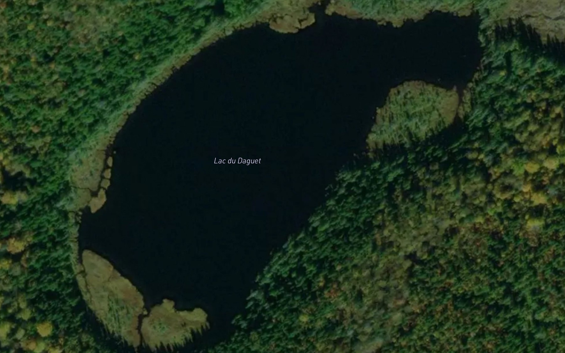 Satellite map of the Lac du Daguet
