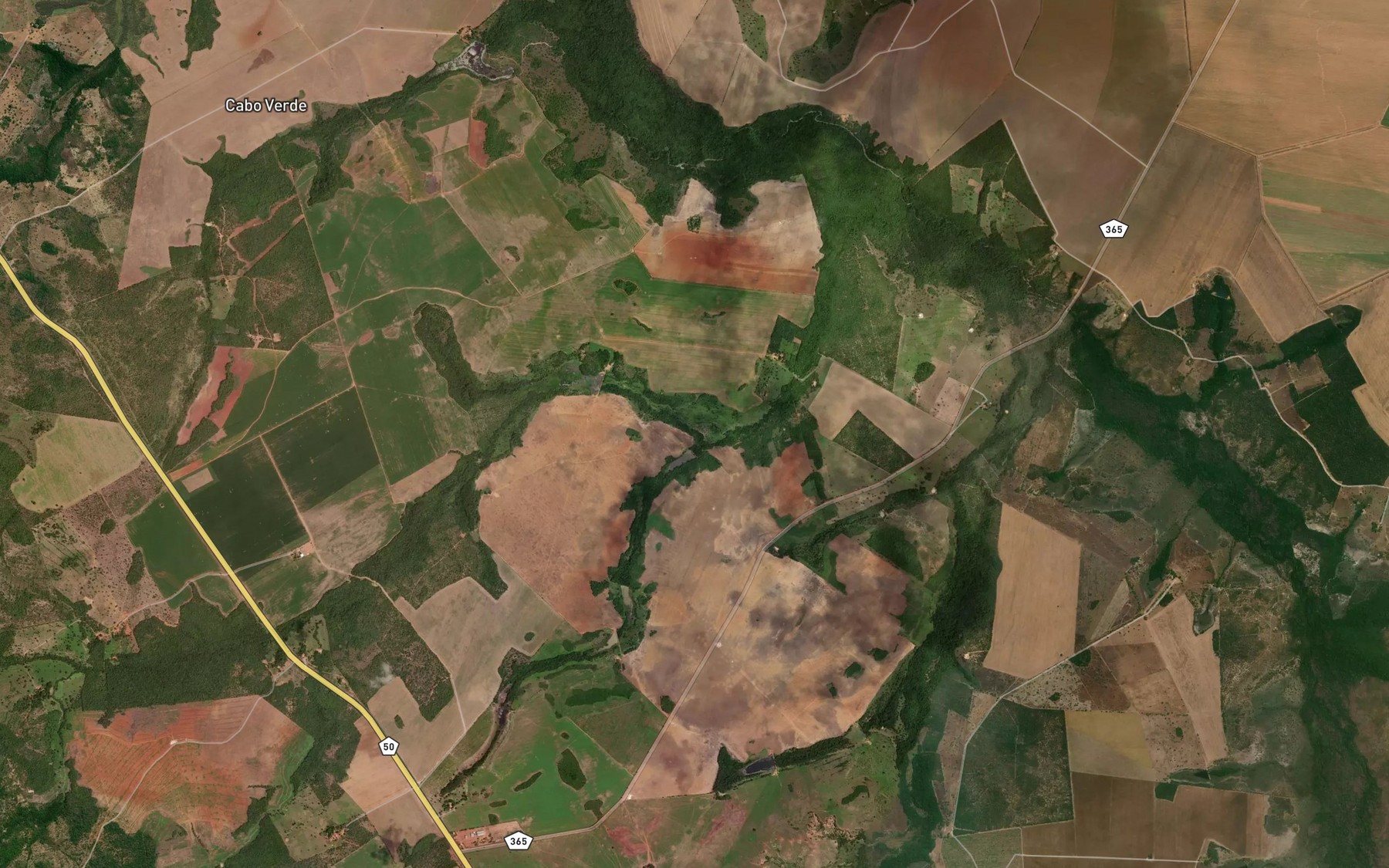 Satellite map of the Corrego da Raposa